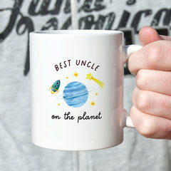 Gift for Uncle Best Uncle on the Planet Mug Gift from Niece or Nephew Father's Day Birthday Christmas Keepsake Funny Coffee Cup for Uncle