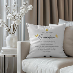 Grandma Cushion Gift Nana Granny Birthday Christmas Mother's Day Sentimental Home Decor from Grandchild