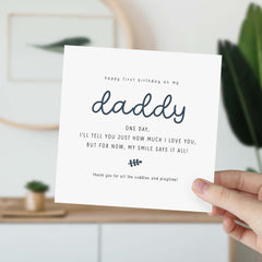 Happy First Birthday As My Daddy Card Card For Dad Happy Birthday Card Gifts For Him Gift Card Dad Papa Gift For Dad Cute Gift From The Bump