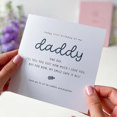 Happy First Birthday As My Daddy Card Card For Dad Happy Birthday Card Gifts For Him Gift Card Dad Papa Gift For Dad Cute Gift From The Bump