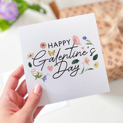 Happy Galentine's Day Card Cute and Floral Greeting Card for Best Friends Sisters, or Your Favourite Ladies