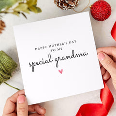 Happy Mother's Day Card for Grandma Thoughtful & Elegant Personalised Card Special Grandmother Gift with Heartfelt Message Nanny Nana Granny
