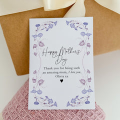 Happy Mother's Day Gift Box Blanket Candle Mini Matches Jar and Card for Mum Hygge Gift Box Mummy Mama