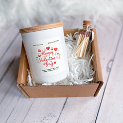Happy Valentine'S Day Candle Gift For Her Gift For Him Soy Wax Candle Vegan Valentines Gift For Wife Girlfriend