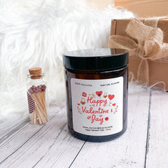 Happy Valentine'S Day Candle Gift For Her Gift For Him Soy Wax Candle Vegan Valentines Gift For Wife Girlfriend