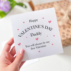 Happy Valentine's Day Card for Daddy Our First Valentines Card for Dada from Daughter Son Cute Sentimental 1st Valentine Card for New Dad