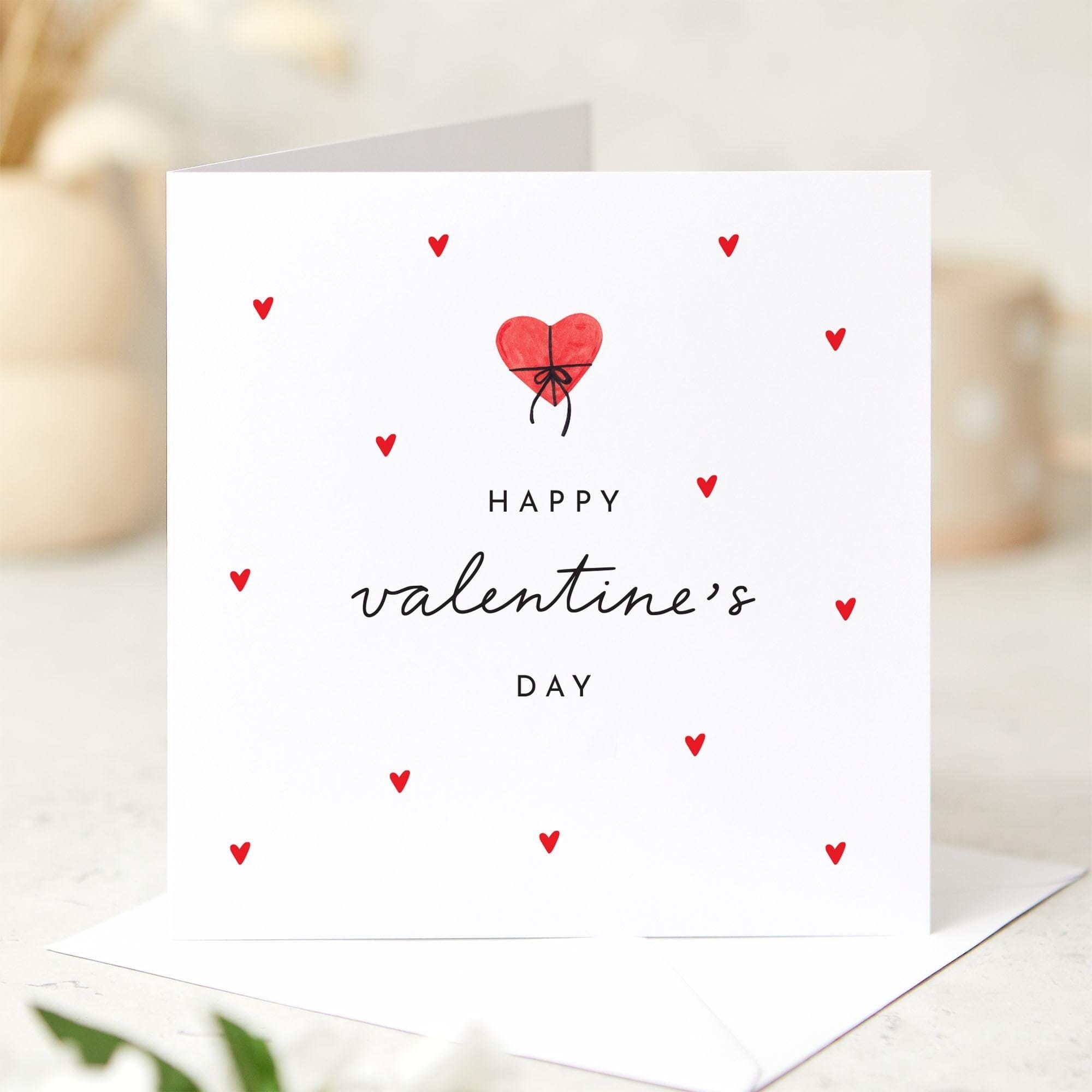 Happy Valentines Day Card Love Greeting Card Minimalist Valentine Card ...