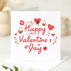 Happy Valentine's Day Card Romantic Greeting for Husband, Wife Boyfriend Girlfriend Partner Perfect Valentine's Gift for Loved Ones