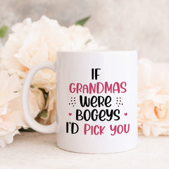 If grandads were bogeys I'd pick you mug, Father's Day, Birthday gift for new grandpa - Pomchick