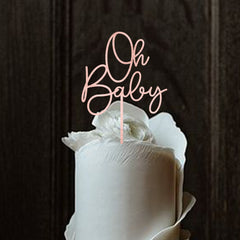 Oh Baby Wooden Cake Topper / Personalised Baby Shower Decor / Custom  Baby Shower Decor / Gender Reveal Decorations / New Baby Party