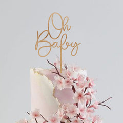 Oh Baby Wooden Cake Topper / Personalised Baby Shower Decor / Custom  Baby Shower Decor / Gender Reveal Decorations / New Baby Party