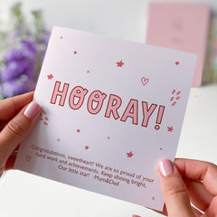 Hooray Congrats Card Congratulations On Your Graduation Card With Text University Class Of 2024 Gift Card For Her Him Well Done Proud Of You