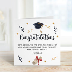 Personalised Congratulations Card With Text University Class Of 2024 Gift Card Her Him Well Done Proud Of You On Your Graduation Gift Card