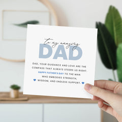 Father's Day Card With Name Gift Card For Daddy Dad Son Daughter 1St Father's Day Daddy Baby Fathers Day Amazing Dad Greeting Card For Dada