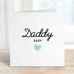 Card For Dad Daddy Cards With Year Happy Father's Day New Dad Gift Card For Dad Daddy Gift For Birthday Gift For Parent New Dad Baby Shower