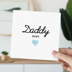 Card For Dad Daddy Cards With Year Happy Father's Day New Dad Gift Card For Dad Daddy Gift For Birthday Gift For Parent New Dad Baby Shower