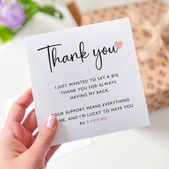 Personalised Thank You Card With Your Text / Gift For Her Him Minimalist Luxury Teacher Appreciation Card / Friend Doctor Nurse End Of Term