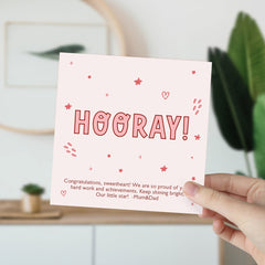 Hooray Congrats Card Congratulations On Your Graduation Card With Text University Class Of 2024 Gift Card For Her Him Well Done Proud Of You