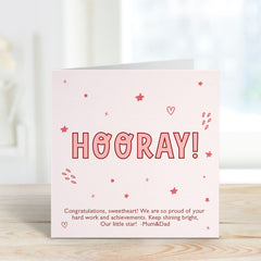 Hooray Congrats Card Congratulations On Your Graduation Card With Text University Class Of 2024 Gift Card For Her Him Well Done Proud Of You