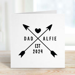 Card For Dad Daddy Cards With Est Year Happy Father's Day Gift Card For Daddy Parent Adventurer Camp Lover Dad's Birthday Card Daddy To Be