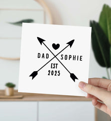 Card For Dad Daddy Cards With Est Year Happy Father's Day Gift Card For Daddy Parent Adventurer Camp Lover Dad's Birthday Card Daddy To Be