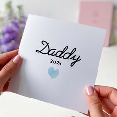 Card For Dad Daddy Cards With Year Happy Father's Day New Dad Gift Card For Dad Daddy Gift For Birthday Gift For Parent New Dad Baby Shower