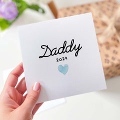 Card For Dad Daddy Cards With Year Happy Father's Day New Dad Gift Card For Dad Daddy Gift For Birthday Gift For Parent New Dad Baby Shower