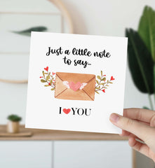 I Love You Card For Her Him Valentine's Day Get Well Soon Card For Husband Wife Boyfriend Girlfriend Birthday Romantic Gift Card Thank You