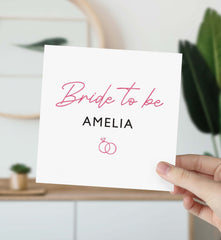 Bride To Be Card With Name Congratulations On Your Wedding Card Newlywed Gift Greeting Cards For Bride With Text Greeting Card