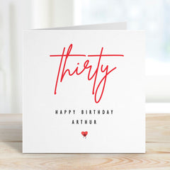 Personalised Birthday Card Name Age Friend Girlfriend Neighbour Mum Daughter Sister Fiancee Happy 20  30 40 50 60 70 Happy Birthday Gift Card