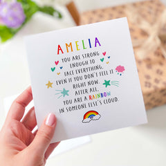 Motivational Card For Her Kids Teenage Children Toddler You Are Strong Enough Inspirational Gift Card For Girl Niece Daughter Granddaughter