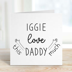 Card For Dad I Love Daddy This Much Fathers Day Dads Birthday Card Dad First Fathers Day Card Dad Card Special Dad Card