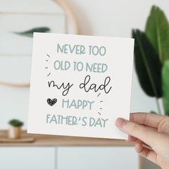 Happy Father's Day Card With Cute Heart Gift Card For Dad Greeting Gift The Best Dad Card Funny Card To My Dad