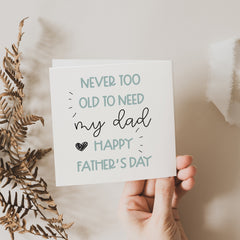 Happy Father's Day Card With Cute Heart Gift Card For Dad Greeting Gift The Best Dad Card Funny Card To My Dad