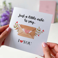 I Love You Card For Her Him Valentine's Day Get Well Soon Card For Husband Wife Boyfriend Girlfriend Birthday Romantic Gift Card Thank You