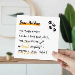 Funny Pet Owner Birthday Card With Name Dog Owners Gift Card Cat Owners Card Happy Father's Day Mother's Day Cat Dog Dad Mum Crazy Cat Lady