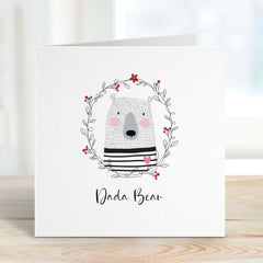 Dada Bear Gift Card With Cute Bear Dad's Birthday Card First Dad Dada Daddy Greeting Card For Him Father's Day Card New Dad Daddy To Be