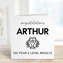 A Level Result Congratulations Card With Name Well Done Gift Card For Her Him  Gift Greeting Card For Students On Your A Level Result Day