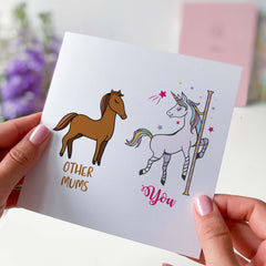 Funny Card For Mum Birthday Card For Mummy Cute Card Happy Birthday Card With Unicorn Thank You Card Mother's Day Christmas New Mum Gift