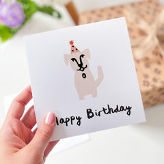 Happy Birthday Card Funny Cute Dog Picture For Him Her Boyfriend Girlfriend Kids For Dog Lover For Pet Owners Greeting Card Dog Owner Card