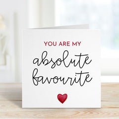 You Are My Favourite Card For Boyfriend Girlfriend Friend Wife Husband Birthday Friendship Greeting Card Valentines Day Anniversary Card