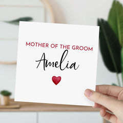 Personalised Mother Of The Groom Card Greeting Card For Grooms Mum Gift Card Thank You Wedding Day Card