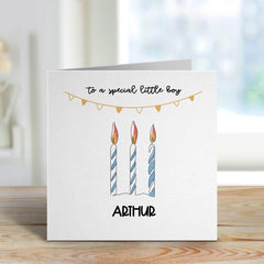 Personalised Birthday Card With To A Special Little Boy For 1St 2St 3St 4St 5St Birthday For Babies Kids Card For Son Nephew Grandson Godson