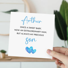 Card For Son Personalised Son's Birthday Gift Card Always My Precious Son With Poem To A Special Son Card For Him Emotional Card