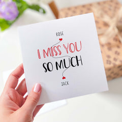 Personalised Far Away Card I Miss You For Her Him New Job From Work Leaving Job Faraway Colleague Friend Move Away Long Distance Friendship