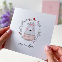 Mama Bear Gift Card With Cute Bear Mum's Birthday Card With For First Mum Mummy Greeting Card For Her New Mom Mother's Day Card Baby Shower