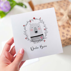 Dada Bear Gift Card With Cute Bear Dad's Birthday Card First Dad Dada Daddy Greeting Card For Him Father's Day Card New Dad Daddy To Be