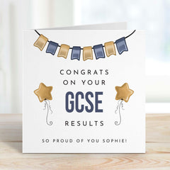 Congrats On Your Gcse Result Card With Name Congratulation Gcse Exam Results For Her Him Son Daughter Nephew Grandson Granddaughter Gift