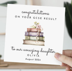 Personalised Daughter Gcse Result Congratulations Card With Name On Your Gcse Exam Results To Our Amazing Daughter