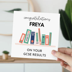 Personalised Gcse Result Congratulations Card With Name On Your Gcse Exam Results For Her Him Son Daughter Nephew Grandson Granddaughter